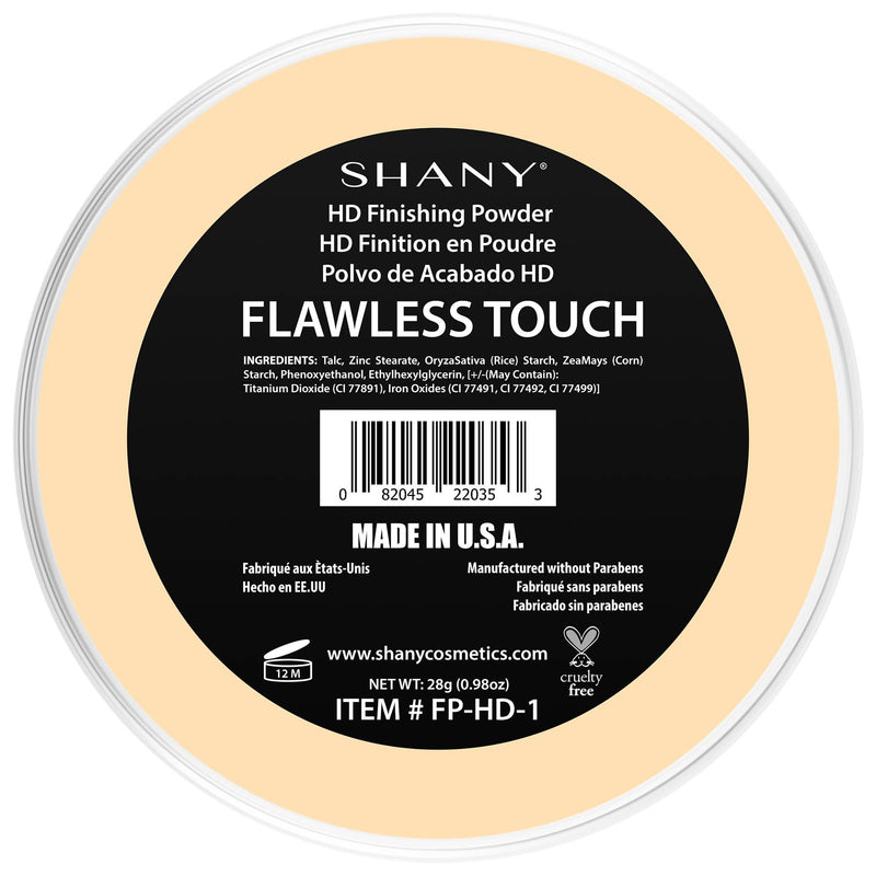 SHANY HD Finishing Powder Translucent - Paraben Free - FLAWLESS TOUCH - BeesActive Australia