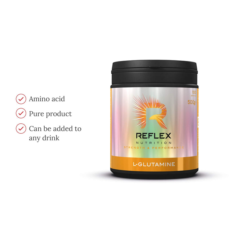 Reflex Nutrition L-Glutamine Supplement (500g) 500 g (Pack of 1) - BeesActive Australia
