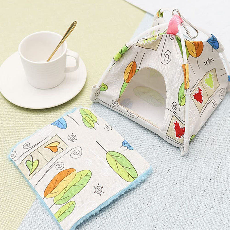 FEimaX Bird Nest House Hanging Hammock Finch Cage, Snuggle Hut Tent for Small Medium Parrots Parakeet Lovebird African Grey Budgies Cockatiels Green S - BeesActive Australia