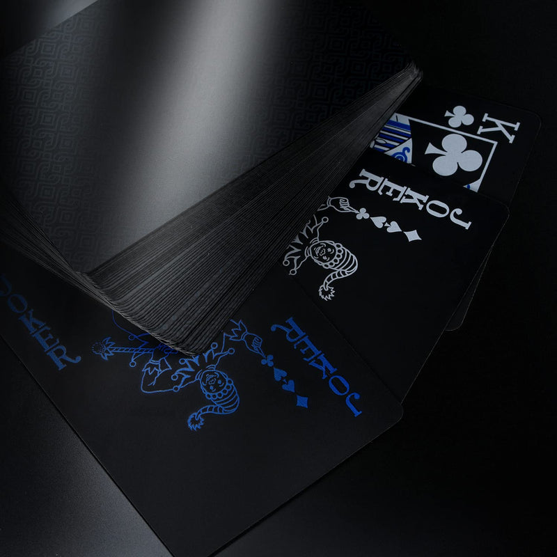 Zayvor 3 Decks Playing Cards Poker Cards Deck of Cards Premium Black Poker Cards Waterproof Plastic Cards with Gift Box,Game Tools for Family Game Party- Cool Red Blue Yellow Style 2 - BeesActive Australia