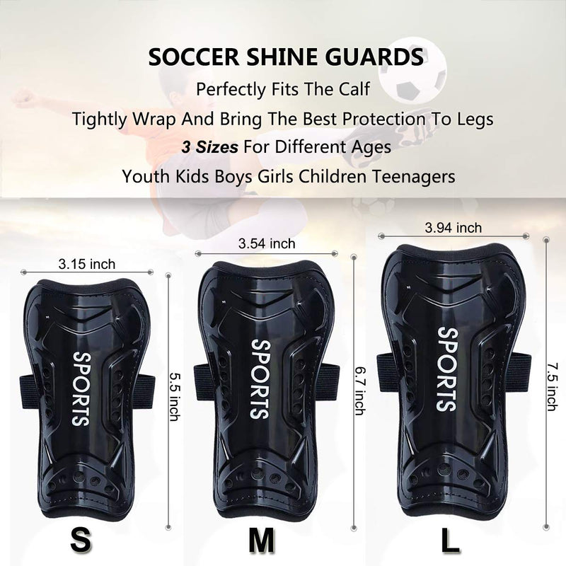 Ralleyfun Youth Soccer Shin Guards for Kids Child Calf Protective Gear Soccer Equipment Soccer Shin Pads Calf Sleeves Protection for Boys Girls Kids Youth Toddler Children Teenagers Adult Green S 3'3 - 3'9 - BeesActive Australia
