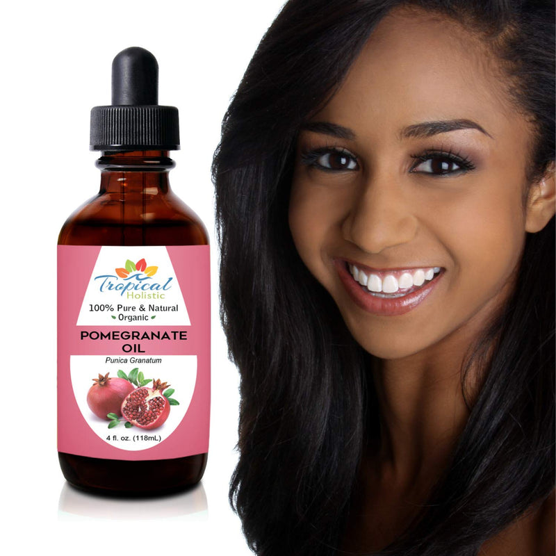 Pomegranate Seed Oil 4 oz, 100% Pure Natural Cold-Pressed Unrefined Essential Oil, Antioxidant Rich Skin Moisturizer, for Face, Hair, Diy, Acne, Men Beard and Women - BeesActive Australia