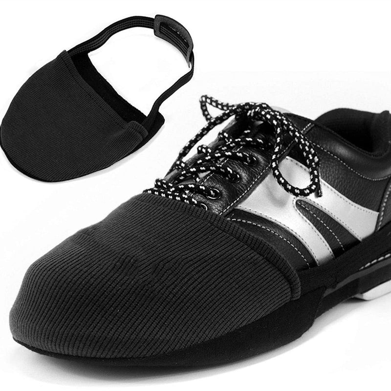 Bowling Shoe Slider，Bowling Shoe Cover 2 Pack / 1 Pair of Adjustable Sole Slide Covers | One Size Fits Most Bowling Shoes Men & Women | Elastic Band Creates Size Adaptations Black - BeesActive Australia