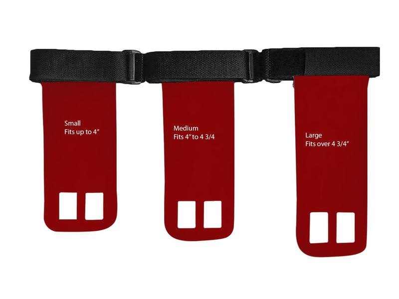 [AUSTRALIA] - WODSaver Hand Grips for Pull Ups, Chin Ups, Cross Training (Red, Medium) 