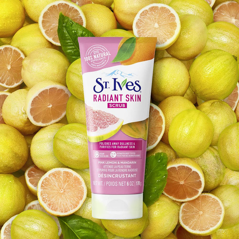 St Ives 150ml Radiant Skin Pink Lemon & Orange Scrub (Packaging may vary) 150 ml (Pack of 1) - BeesActive Australia