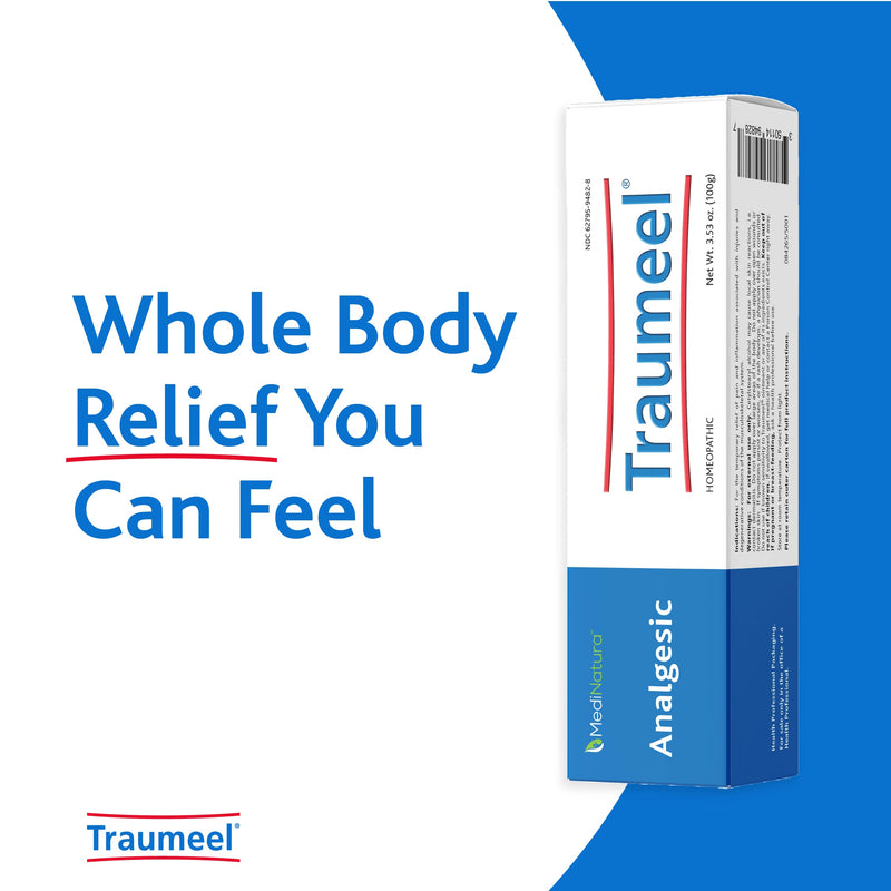 MediNatura Traumeel Ointment Topical Pain Relief for Muscle Joint Back Arthritis Injury or Exercise Related Pain & Soreness Arnica + 13 Active Ingredients - Made in Germany - 3.53 oz - BeesActive Australia