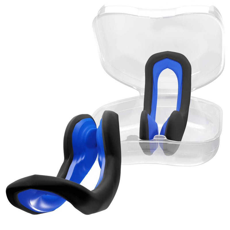 Water Gear Swim Nose Clip - Nose Plug for Swimming - Swimming Nose Clip for Adults Blue - BeesActive Australia