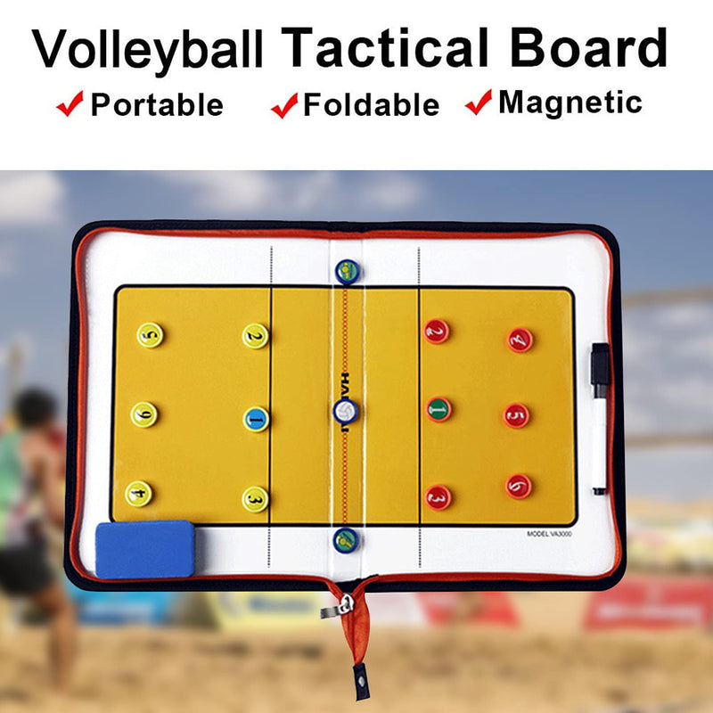 Firelong Volleyball Coach Tactic Board Strategy Training Aids Equipment - Zipper Closure - BeesActive Australia