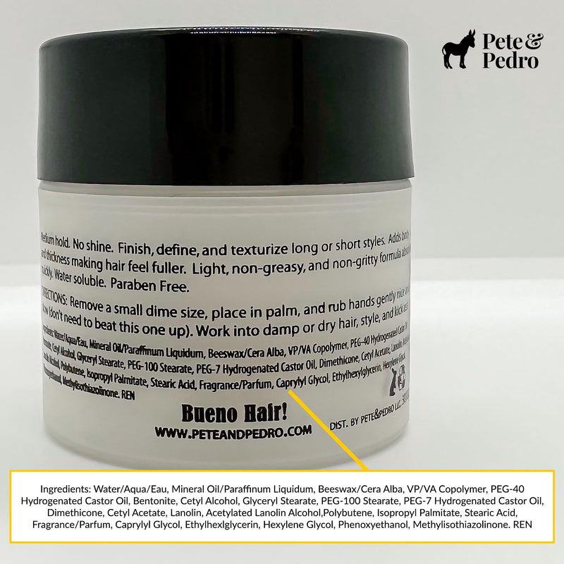 Pete & Pedro CLAY - Hair Clay For Men | Medium Hold and Matte Finish | As Seen on Shark Tank 2 Oz a) Hair Clay 2 oz. - BeesActive Australia
