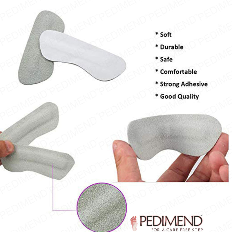 Pedimend™ Shoes Soft Suede Leather Filler Heel Grips For Snug Fit | For Men & Women | Stop Feet Heel Rubbing & Slipping | Self Adhesive Heel Grips - BeesActive Australia