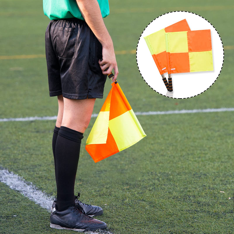 Soccer Referee Flags Kit - 8PCS Referee Toolkit Including Whistle, Referee Cards, Score Book, Flip Coin, and Captain Armband - BeesActive Australia