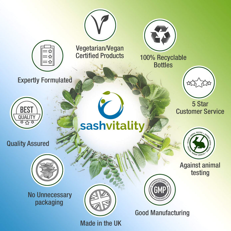 Bio-Cultures Complex Probiotics for Adults - 120 Vegetarian Capsules - Advanced Multi-Strain - Prebiotic Inulin - Active Strains Lactobacillus Acidophilus & Bifidobacterium - UK Made Sash Vitality - BeesActive Australia