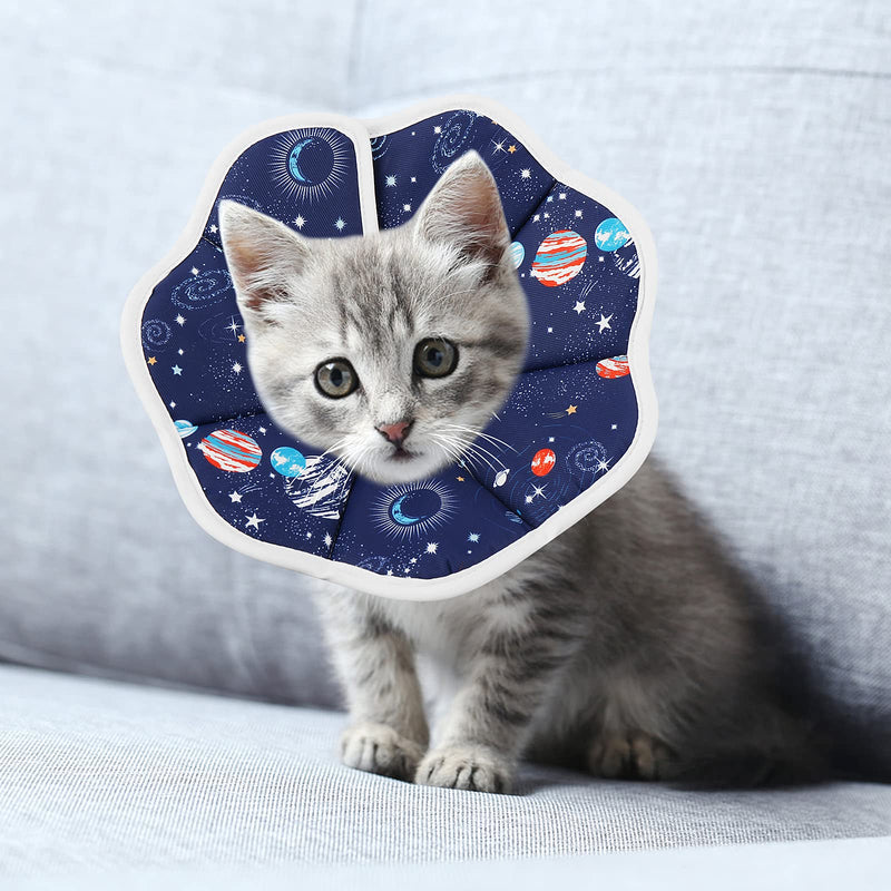 TIESOME Small Cat Cone Collar, Adjustable Kitten Recovery Cone Collar, Cat Cones After Surgery for Kittens, Fasteners Collars for Small Cats, Protective Cat Recovery E-Collar(Neck Diameter: 6.3-9inch) - BeesActive Australia