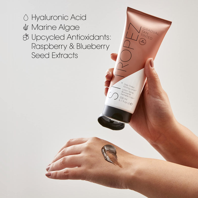 St.Tropez Gradual Tan Tinted Daily Firming Body Lotion 200ml | Tanning Moisturizer Lotion | Self Tanner - BeesActive Australia