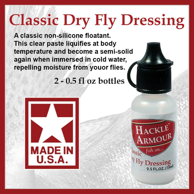 Hackle Armour Classic Dry Fly Dressing 2 Pack - Long Lasting Floatant - BeesActive Australia