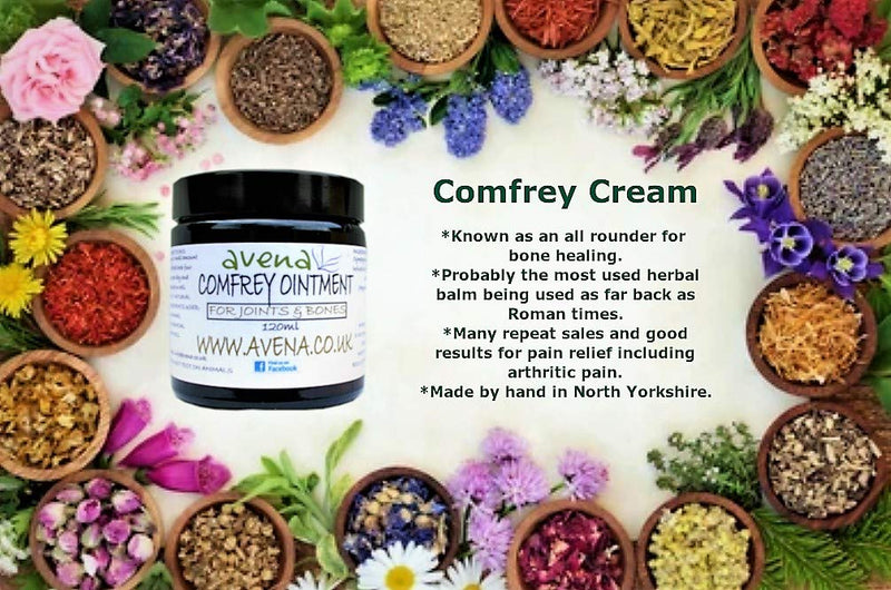 Natural Comfrey Ointment 120ml: bone break, fractures, wounds, joint & arthitic pain - BeesActive Australia