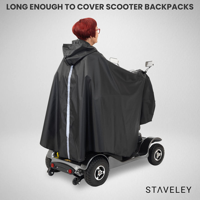 Staveley Large Mobility Scooter Cape | Waterproof Rain Poncho Cover for Electric Scooters and Wheelchair - BeesActive Australia