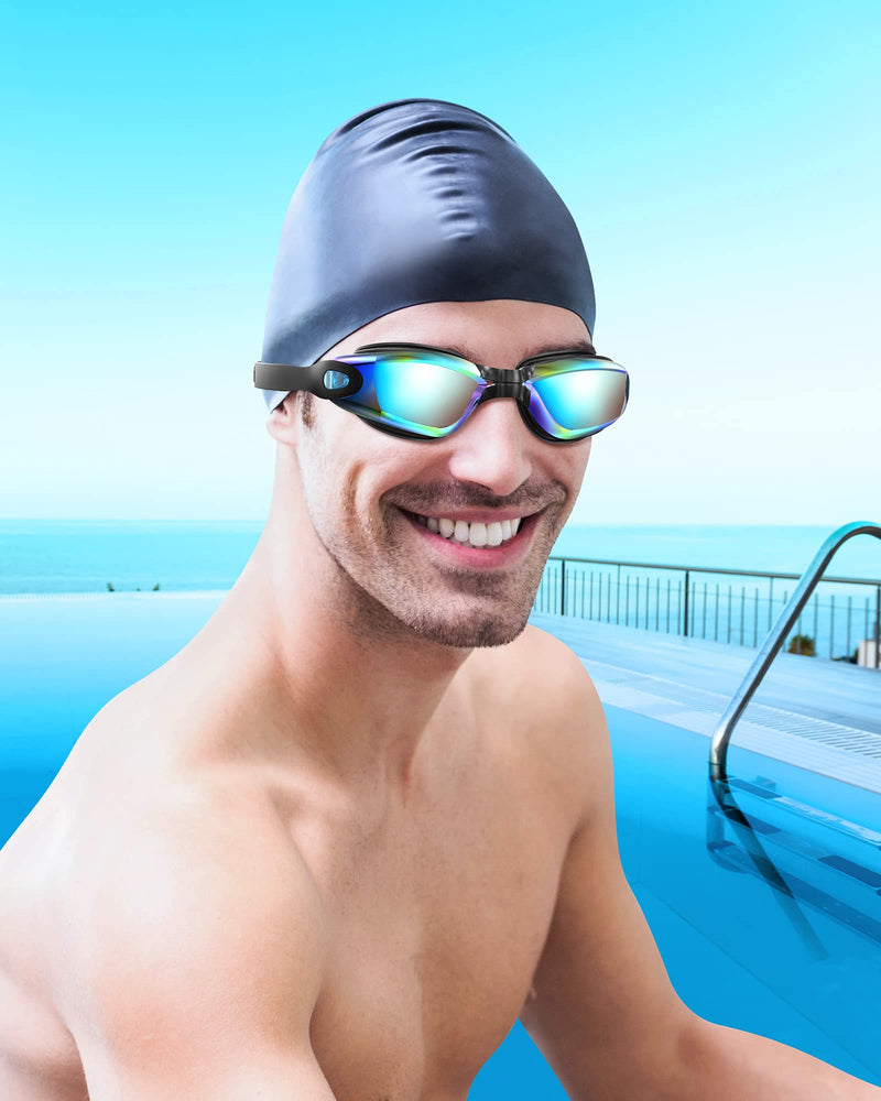 Aegend Swim Goggles, Swimming Goggles No Leaking Full Protection Adult Men Women Youth Aqua - BeesActive Australia