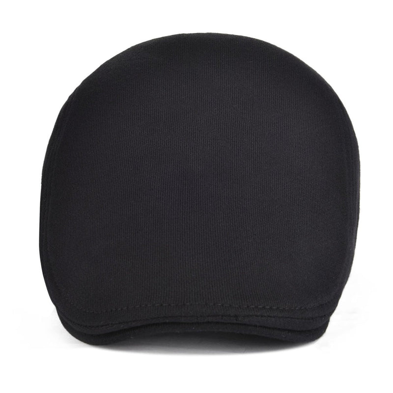 VOBOOM Men's Cotton Flat Ivy Gatsby Newsboy Driving Hat Cap Black - BeesActive Australia