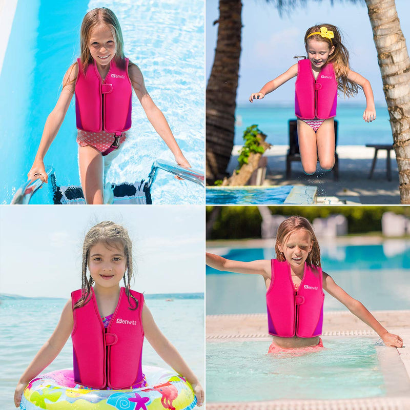 Genwiss Baby Girl Swim Vest Toddler Swim Vest for Age 18 Months - 2 Years Baby Toddler Fit 20-28 lbs Pink Small(18 Months-2 years/20-28 lbs ) - BeesActive Australia