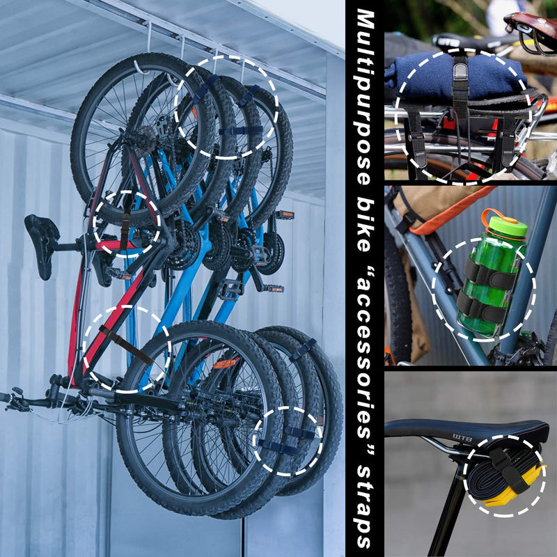 BaiYuan Bike Rack Stabilizer Straps, Bicycle Wheel Straps to Keep The Bike Wheel from Spinning Set of 10 - BeesActive Australia