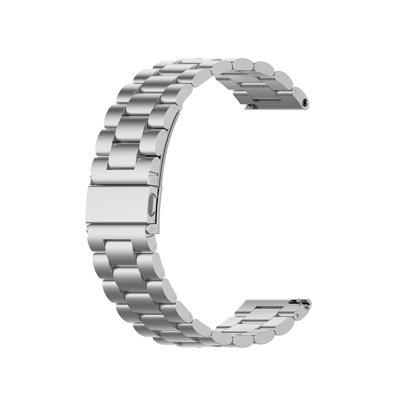 FitTurn Bands Compatible with Veryfitpro Smart Watch ID205 ID205L ID215G ID205U ID205S ID216 Uwatch 3 Uwatch Ufit Uwatch GT Quick Release Classic Stainless Steel Metal WatchBand (Silver) Silver - BeesActive Australia