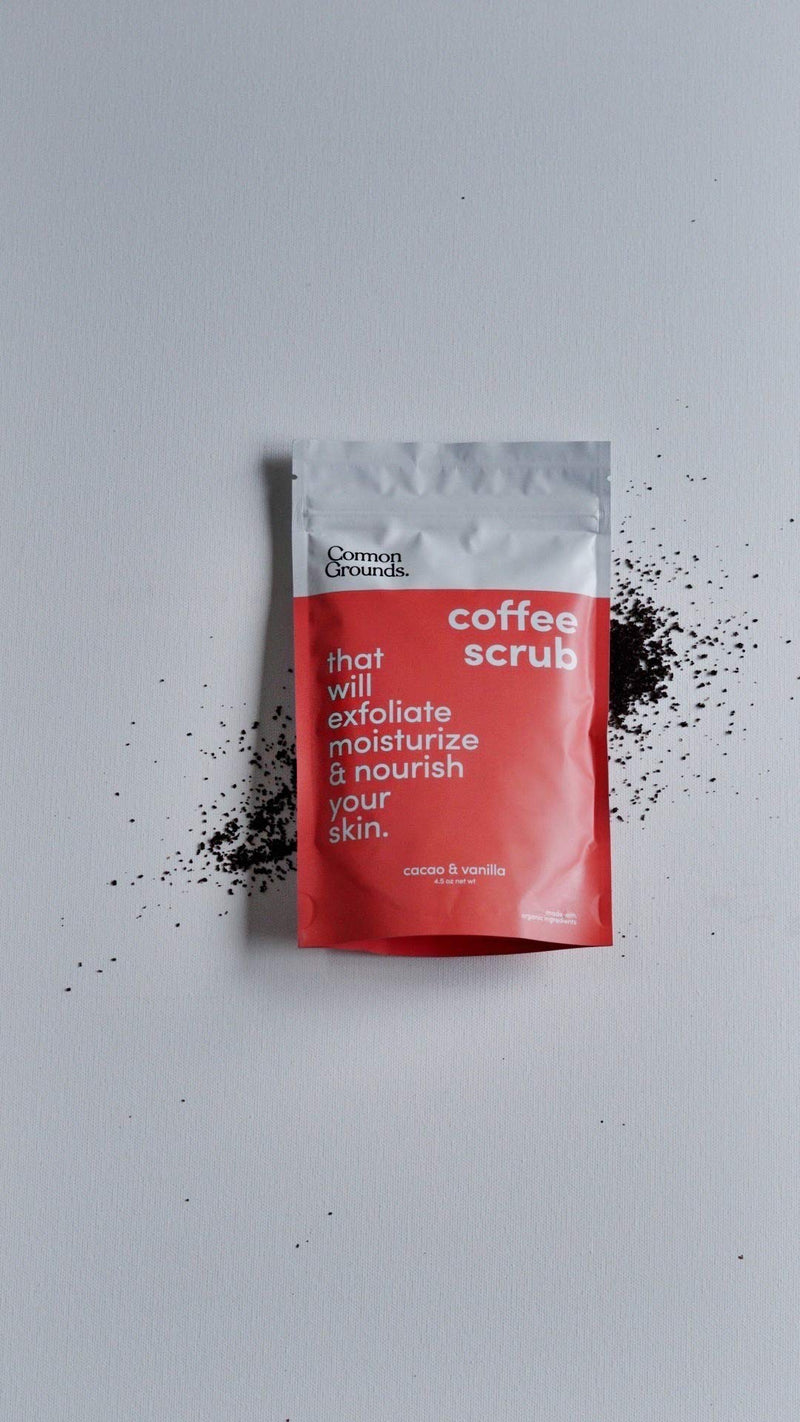 Coffee Body and Face Scrub (Cacao & Vanilla) - 100% Natural Arabica Exfoliating, Acne, Anti Cellulite, Stretch Marks, Varicose Vein Wash & Eczema Treatment. Firming and Moisture Care - BeesActive Australia