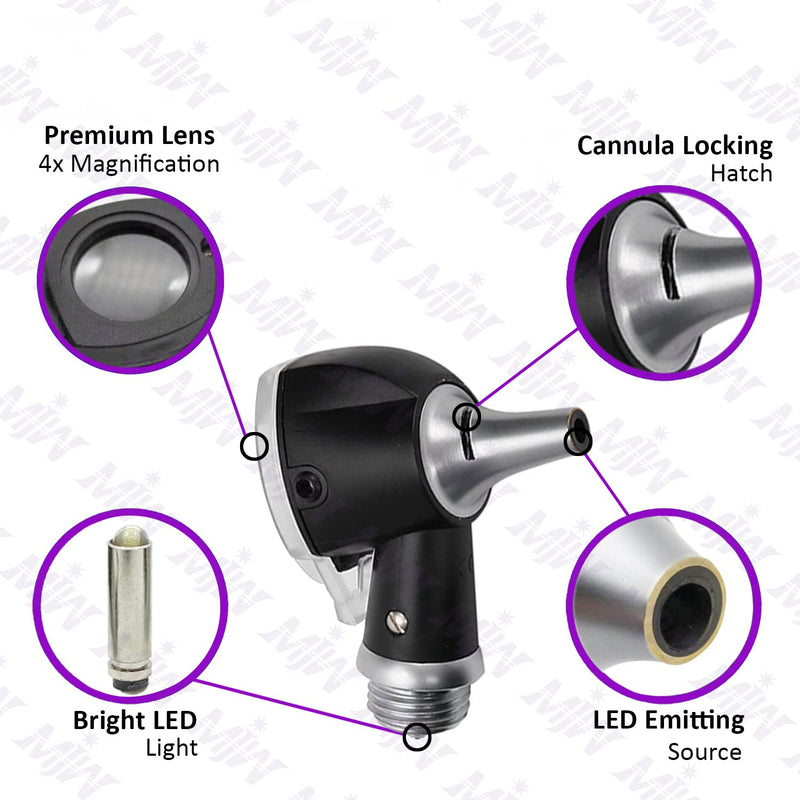 Fiber Optic Mini Otoscope Ear Healthy Tool for Home use with Extra Replaceable LED Light - BeesActive Australia