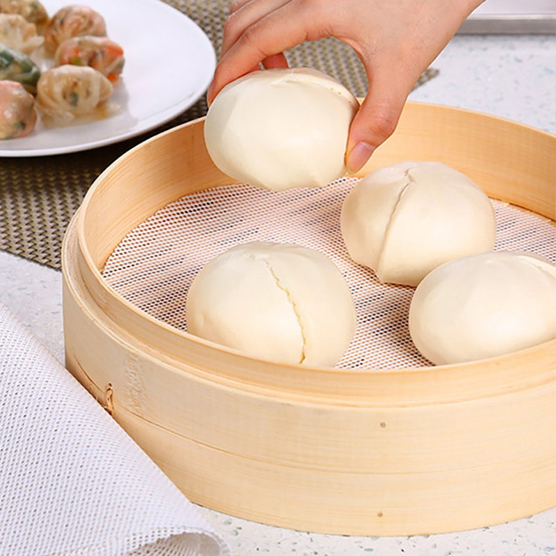 [AUSTRALIA] - Bluedrop Pack of 5 Premium Non Stick Silicone Dehydrator Sheets For Fruit Dryer Mesh Dim Sum Mesh Dumpling Steaming Screen Mat 