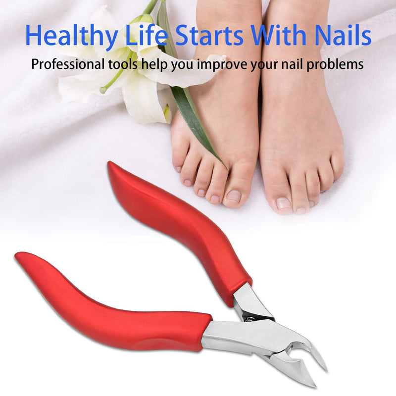 Professional Toenail Clippers for Thick - or Ingrown Toenails - Long Handle for Easy Grip +Leather Packaging, Safe Storage - Maintain Healthy Nails with Ease by gurelax Thick Toenail clipper - BeesActive Australia