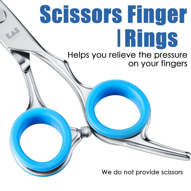 20 Pieces Scissors Finger Rings Silicone Pet Shears Finger Rings rubber finger dog hair scissors for Grooming Scissors Pet Hair Shears - BeesActive Australia