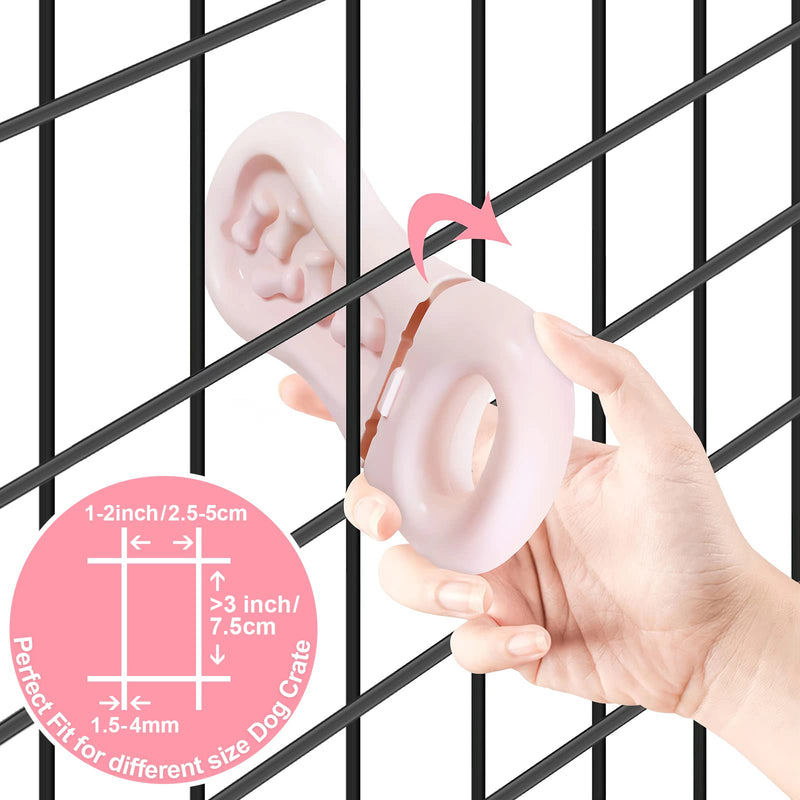 derYEP Dog Groov Training Toy for Crate Training Dog Peanut Butter Toy Dog Slow Feeder Dog Treat Dispenser Dog Training aid Pink - BeesActive Australia