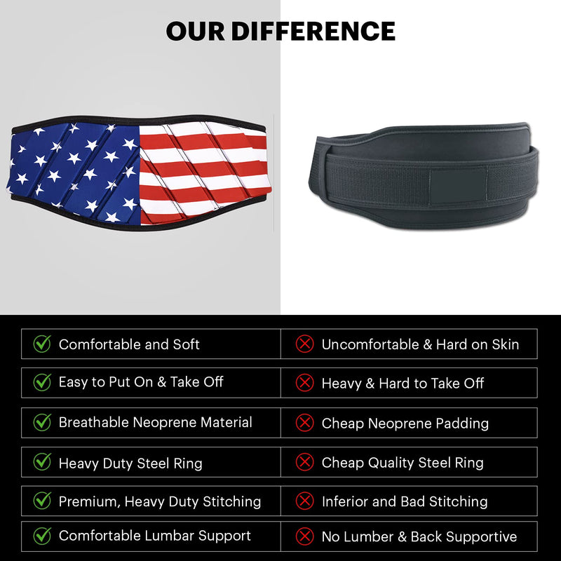 DMoose Weight Lifting Belt, Comfortable Lumbar & Back Support, Weight Belt to Keep Body in Proper Shape, 6 Inch Gym Belt Great for Squats, Deadlift, Cross Training, Powerlifting - for Men Women American Small - BeesActive Australia