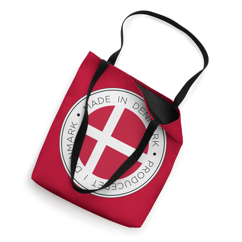Made In Denmark Flag Red Tote Bag 16 inches - BeesActive Australia