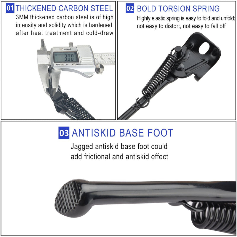USONG Bike Kickstand Children's Bicycle Kickstand Stand Folding Cycling Center Bracket 12" 14" 16" 18" 20" 22" 24" 26" 28" Bike Racks For 12 inch Bike - BeesActive Australia