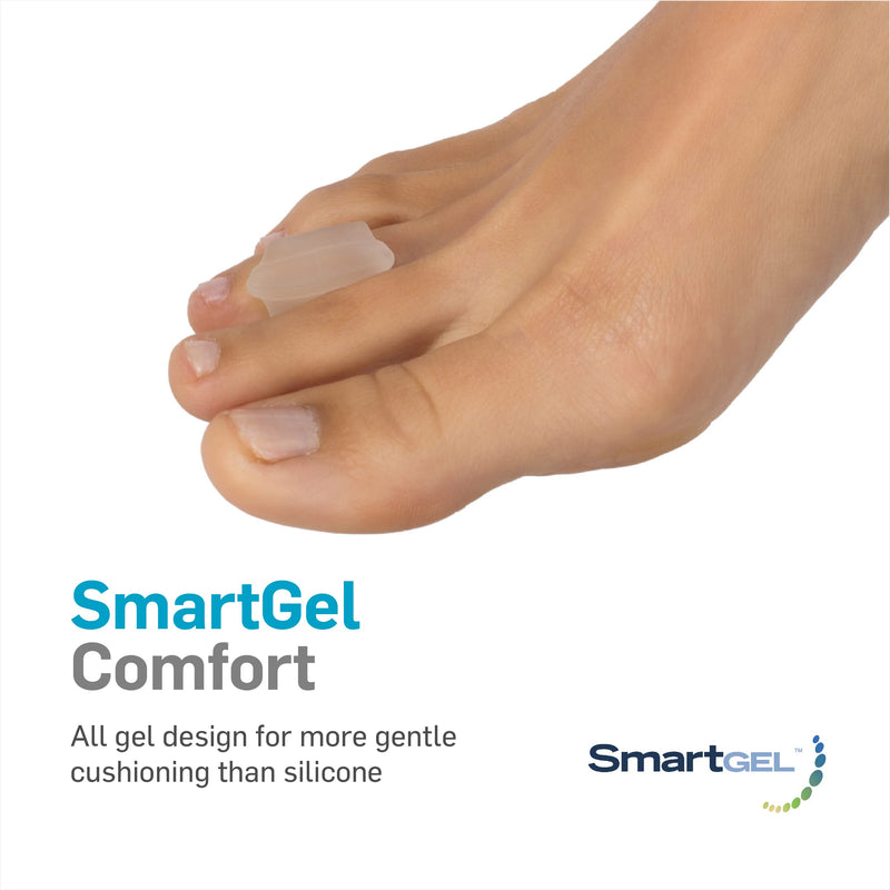 NatraCure Advanced Gel Toe Separator (w/Toe Loop) - 6 Pack - Toe Spacer - Size: Medium (1105-M RET6PK) Medium w/ Loop (6 PK) - BeesActive Australia