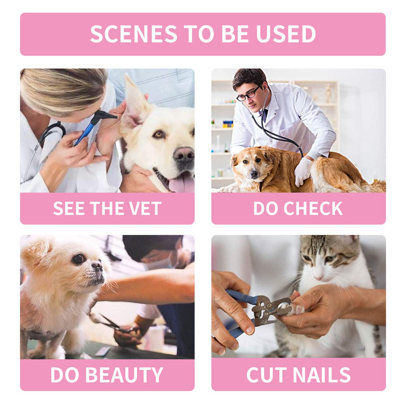 MCHY Inflatable Dog Cone,Adjustable Recovery Collar for Dogs After Surgery,Prevent from Biting & Scratching,Not Block Vision S Pink - BeesActive Australia