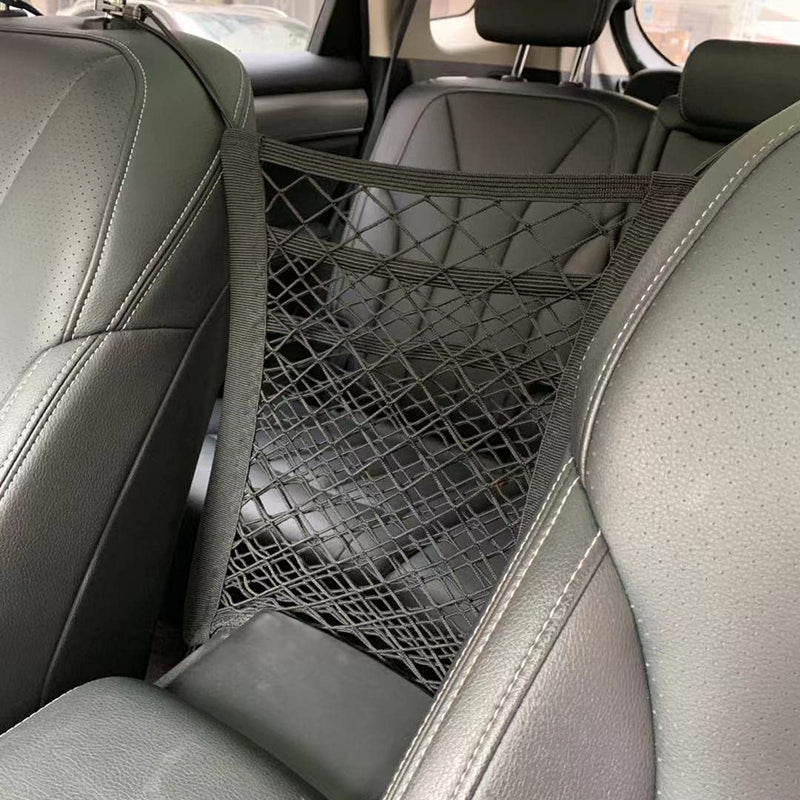 DoL Car Dog Net Barrier. Pet Mesh Barrier with Storage Bag for Water Bottles,DVDs. Stretchable Organizer Bag for Jeep,Off-Road,Pickup SUV. Barrier of Backseat Pet Kids. - BeesActive Australia