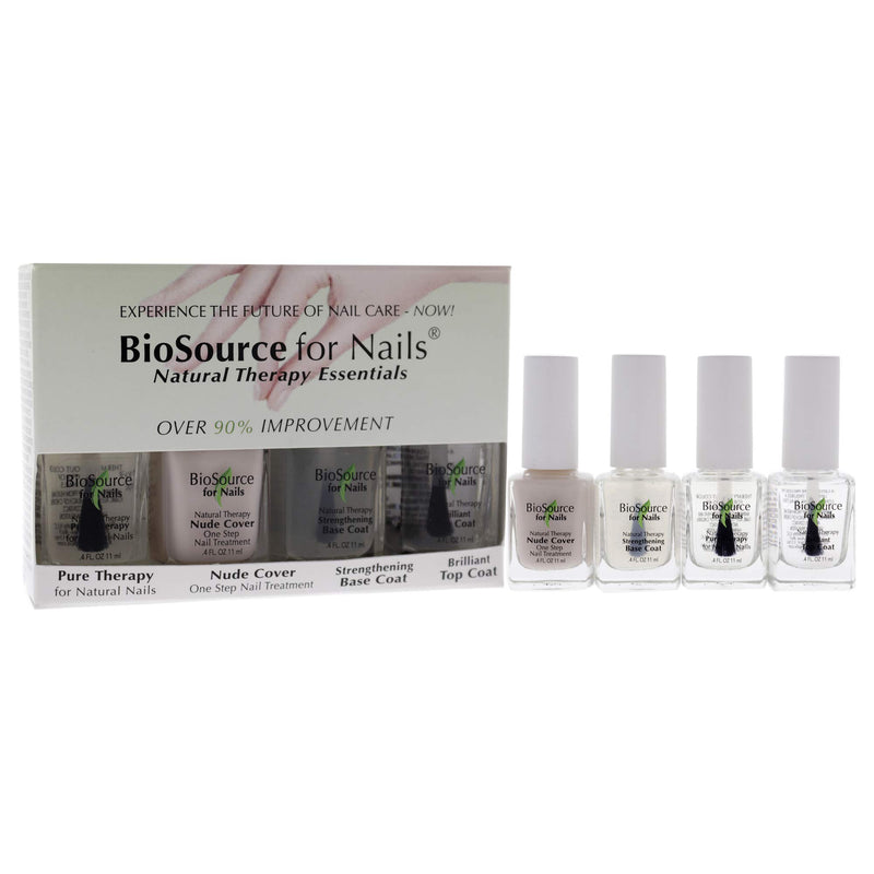 BioSource for Nails Natural Therapy Essentials Nail Polish Kit, 4 piece - BeesActive Australia