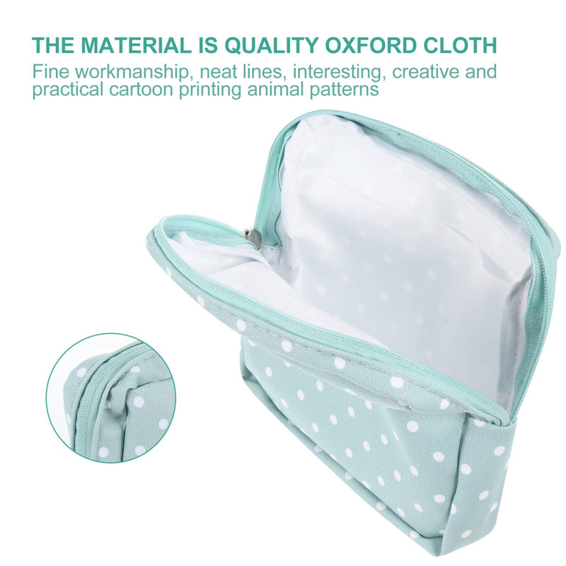 Healifty 2pcs Sanitary Napkin Storage Bag Period Menstrual Pad Zipper Pouch Outdoor Travel Sanitary Pads Storage Container for Women - BeesActive Australia