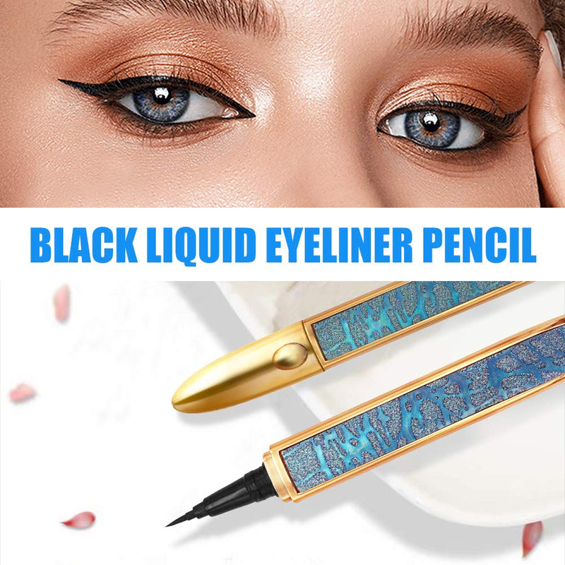 Professional Liquid Magic Eyeliner Pen, Black Waterproof Eye Liner For False Lashes Use, No Magnetic Light Glue Eyeliners Blue Eyeliner - BeesActive Australia