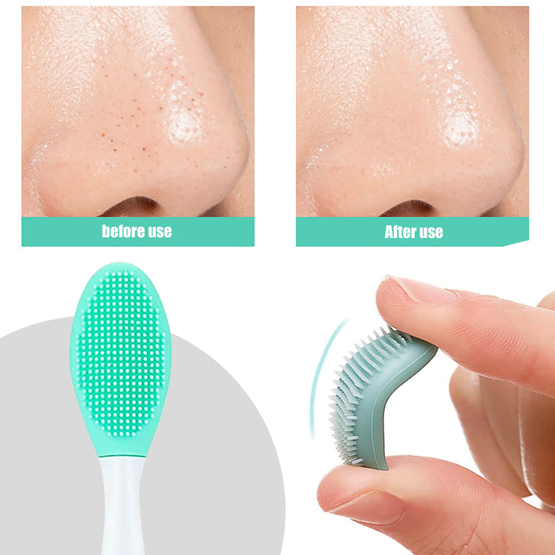 10 Pieces Lip Scrub Brush Silicone Exfoliating Colorful Lip Scrubber Double-Sided Soft Lip Brush for Lip Skin Smoothing Cleaning Lip Makeup Tools - BeesActive Australia