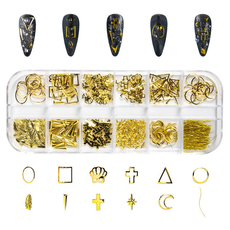 Nail Art Studs 3D Nail Art Decoration,Exquisite nail art supplies，Including 24 types of Gold Nail art stud and Nails art Rhinestones, 4 types of Nail Pearl,Nail Micro Caviar Beads, etc. - BeesActive Australia