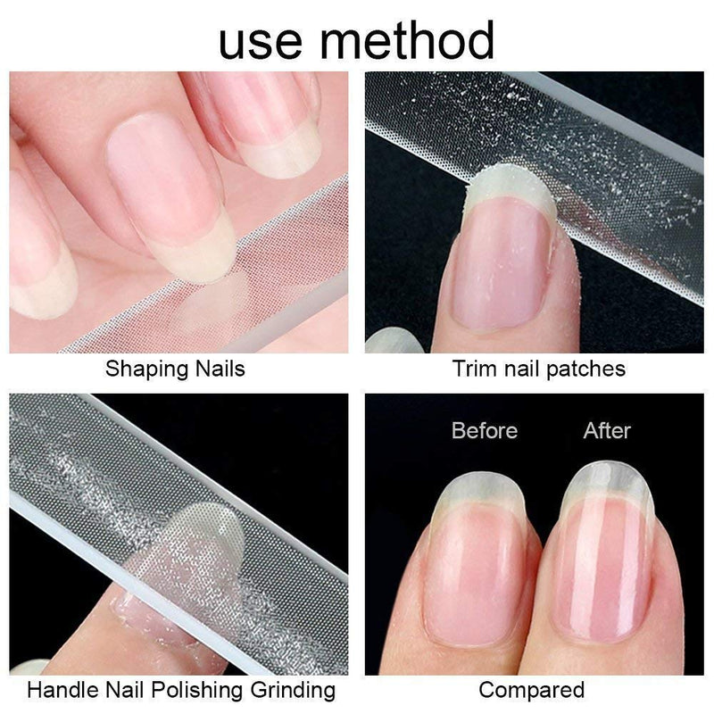 Nano Glass Nail File, 4 Crystal Nail Buffers Polisher for Natural Nails Tempered Glass Shiner & 1 Triangle Cuticle Nail Pusher Peeler Scraper, 5 Packs Manicure Tools Kit Crystal 5Pcs - BeesActive Australia