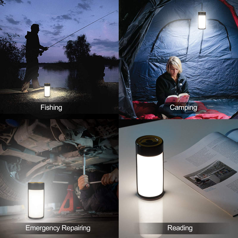 LED Camping Lantern, CT CAPETRONIX Rechargeable Camping Lights with 400LM 5 Light Modes Water-Resistant, 2 Pack Portable Tent Lights for Camping Power Outage Fishing Hiking Emergency Hurricane Home - BeesActive Australia