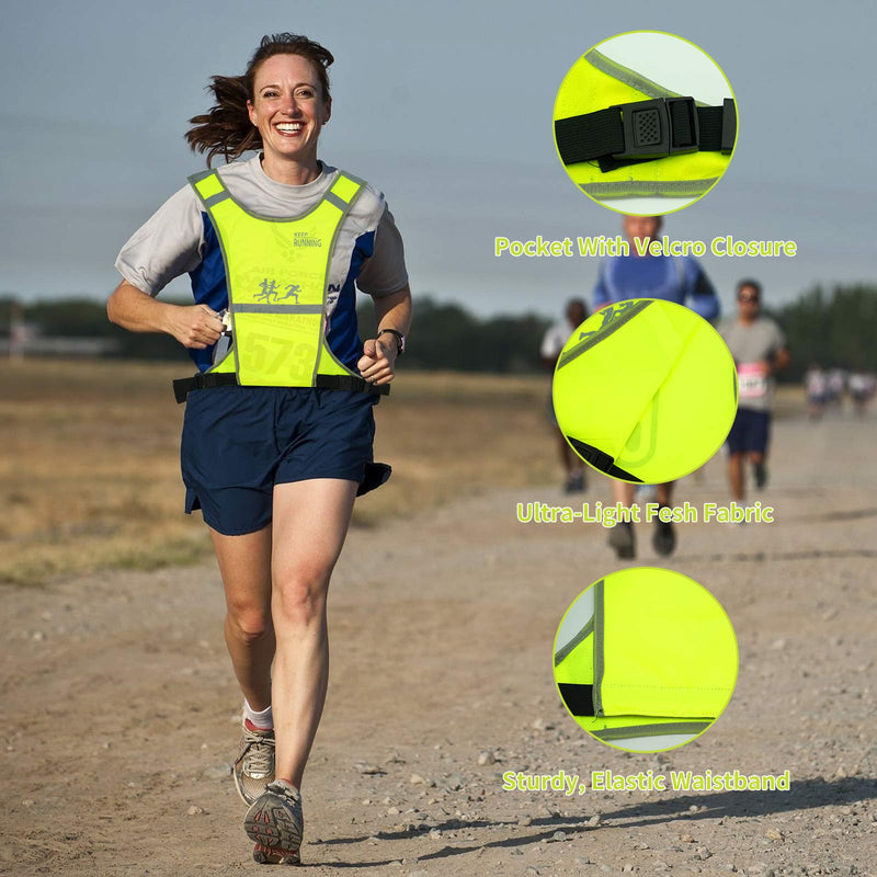 Balterday Reflective Vest for Running or Cycling Adjustable Reflective Running Vest New,with Dog Walking Safety Vest with Easy Control for Mens and Womens Running and Walking - BeesActive Australia