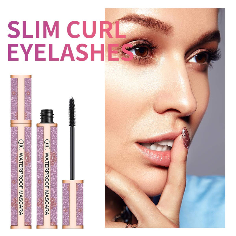 4D Silk Fiber Lash Mascara， Waterproof Natural Extension Mascara ， Natural Thick Thickening Lengthening Voluminous Sweatproof Long Lasting . - BeesActive Australia