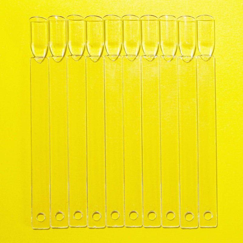 Nail Swatch Sticks with Ring for Nail Color Display Nail Art Supplies Nail Practice Samples (100pcs, transparent) 100pcs - BeesActive Australia
