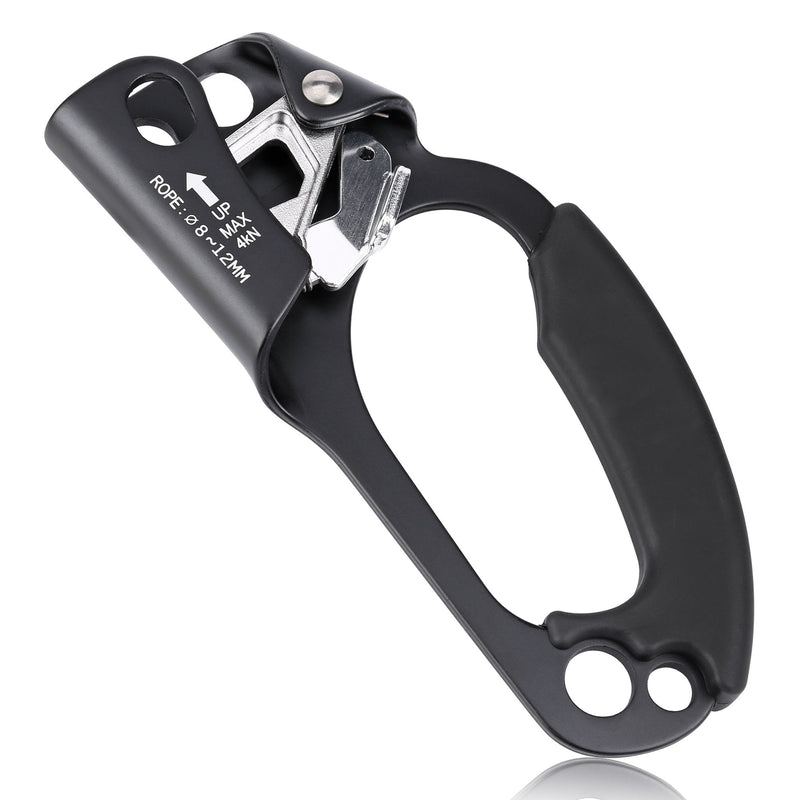 QKURT Mountaineering Climbing Hand Ascender, Right Hand Ascender Rock Climbing Tree Arborist Rappelling Gear Equipment Rope Clamp for 8~13MM Rope | Lightweight Aluminum Alloy Climbing Equipment - BeesActive Australia