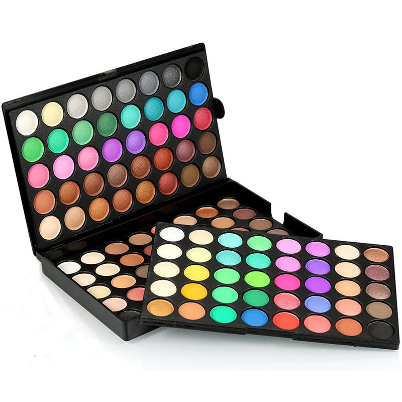 PhantomSky Professional 120 Colors Eyeshadow Palette Matte and Shimmer Highly Pigmented Eye Shadows Nudes Warm Natural Neutral Cosmetic Makeup Powder #1 - BeesActive Australia